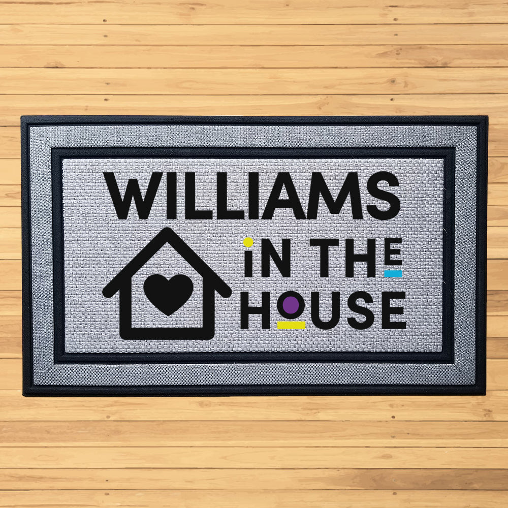 Personalized In the House Indoor/Outdoor Door Mat