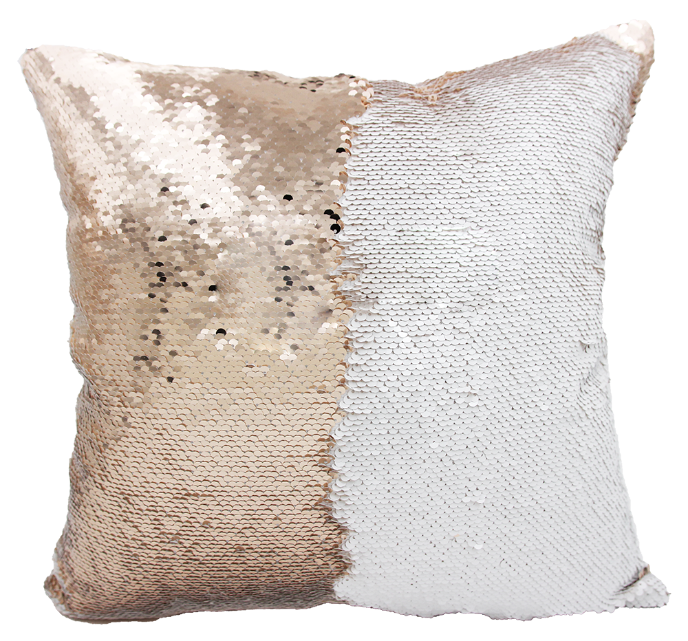 Handmade Reversible Sequin Pillow Case with Pit Bull Mosaic Design