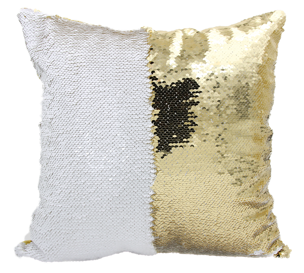 Handmade Reversible Sequin Pillow Case with Pit Bull Mosaic Design