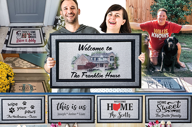 Personalized Home Sweet Home Indoor/Outdoor Door Mat – VeraFide Shop