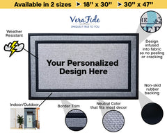 Personalized East Bay Welcome Indoor/Outdoor Door Mat