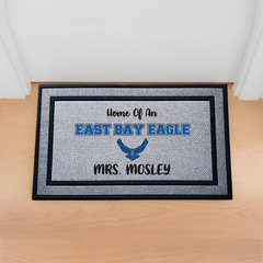 Personalized East Bay Welcome Indoor/Outdoor Door Mat