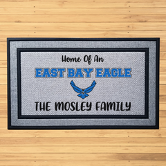 Personalized East Bay Welcome Indoor/Outdoor Door Mat