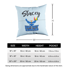 East Bay Logo Personalized Throw Pillow with Pockets