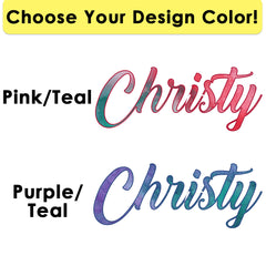 Handmade Personalized Ombre Name Sequin Pillow Case