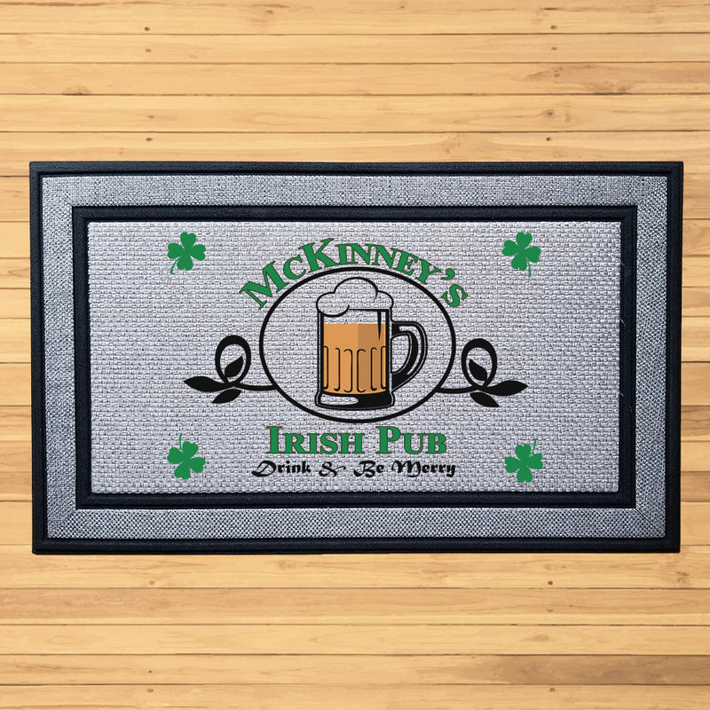 Personalized Irish Pub Indoor/Outdoor Door Mat