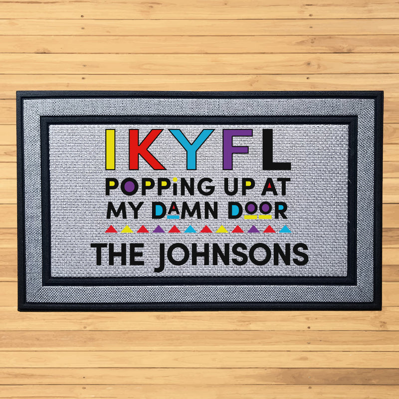 Personalized IKYFL Indoor/Outdoor Door Mat