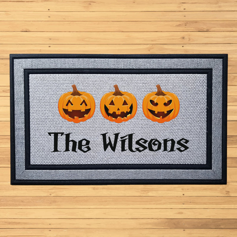 Personalized Halloween Jack Indoor/Outdoor Door Mat