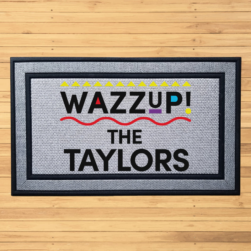 Personalized Wazzup! Indoor/Outdoor Door Mat