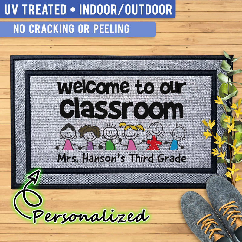 Personalized Teacher Classroom Indoor/Outdoor Door Mat