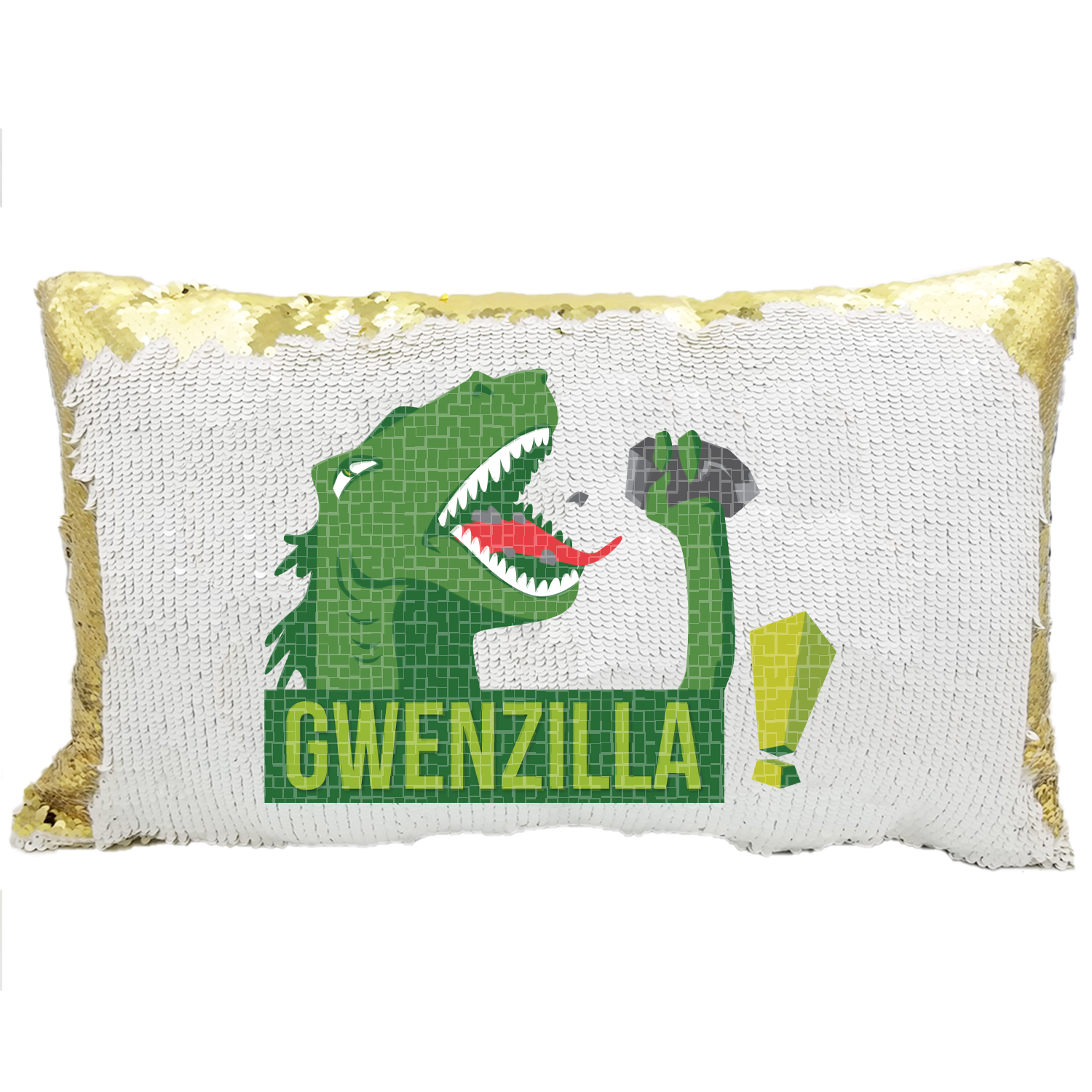 Sequin sales dinosaur pillow