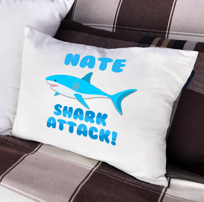 Personalized Shark Attack Standard Pillowcase