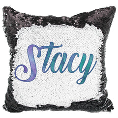 Handmade Personalized Ombre Name Sequin Pillow Case