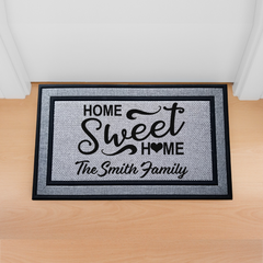 Personalized Home Sweet Home Indoor/Outdoor Door Mat