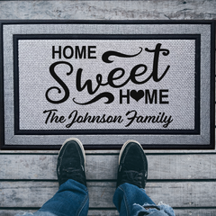 Personalized Home Sweet Home Indoor/Outdoor Door Mat