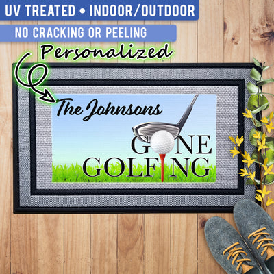 Gone Golfing Welcome Indoor/Outdoor Door Mat
