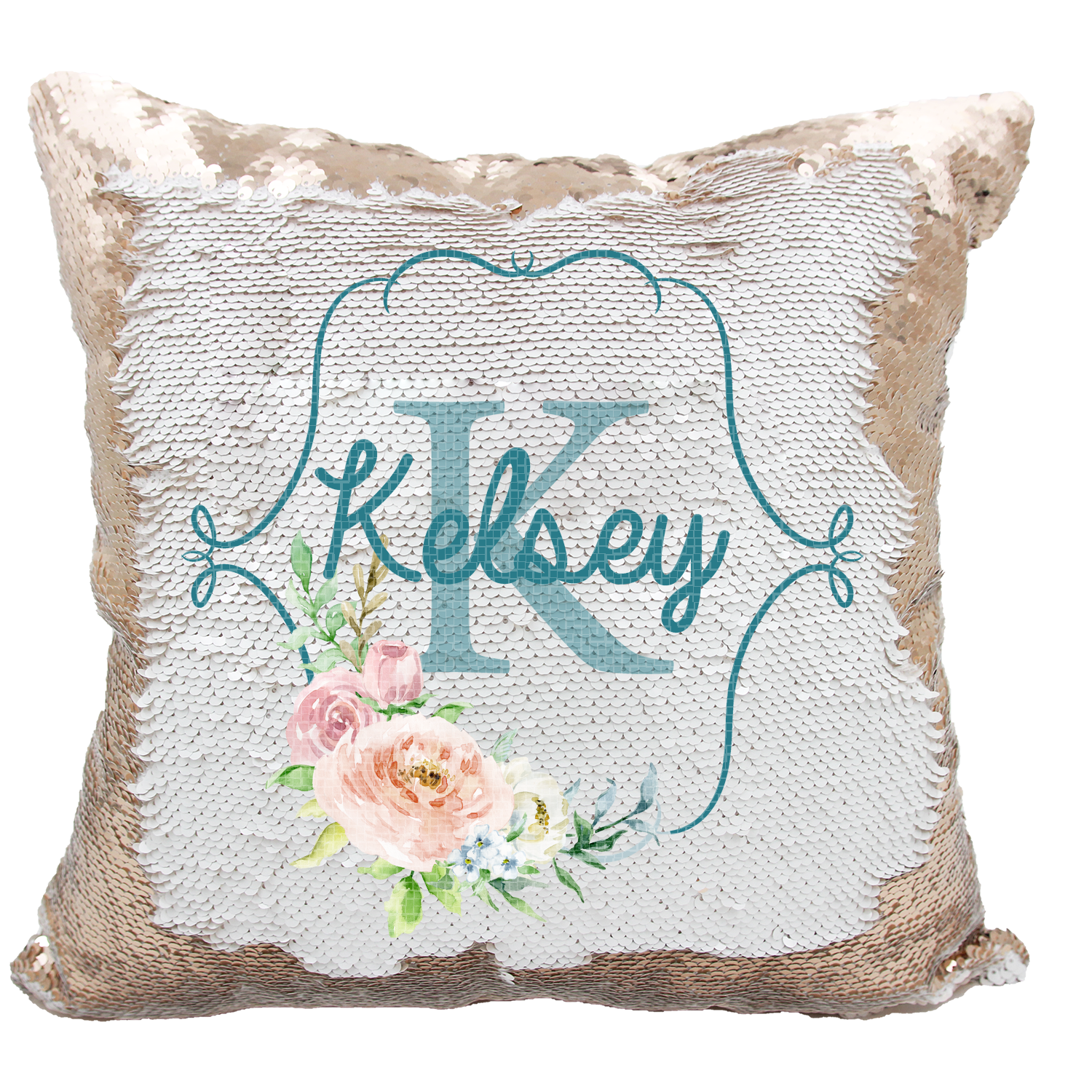 Case floral sequin deals pillow