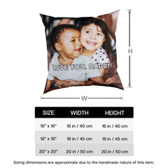 Custom Photo Pillow Design, Personalized Throw Pillow