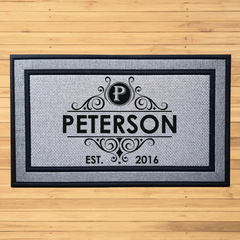 Personalized Anniversary  Indoor/Outdoor Door Mat